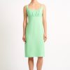 Women Emilia Wickstead Dresses | Rina Mint Cotton Cloque Dress