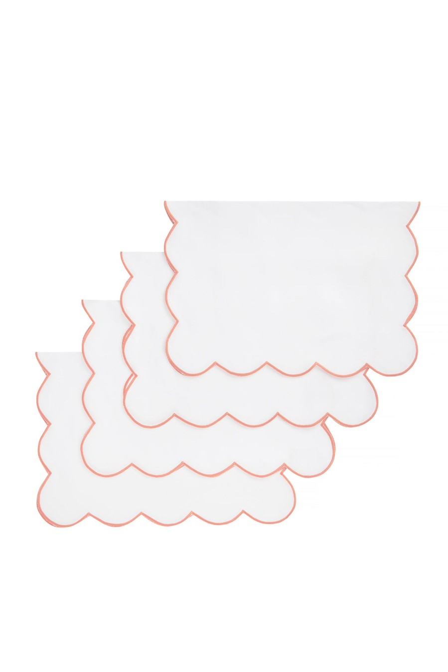 Homeware Emilia Wickstead | Set Of 4 Printed Placemats Scallop Edge & Border