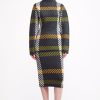 Women Emilia Wickstead Knitwear | Ghiv Intarsia Knit Jumper In Grey Multi-Check Wool