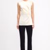 Women Emilia Wickstead Shirts & Tops | Azam Top In Ivory Satin