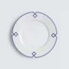 Homeware Emilia Wickstead | Naples Dessert Plate With Navy Geometric Border