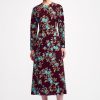 Women Emilia Wickstead Dresses | Roland Dress In Turquoise Floral Printed Crepe Georgette